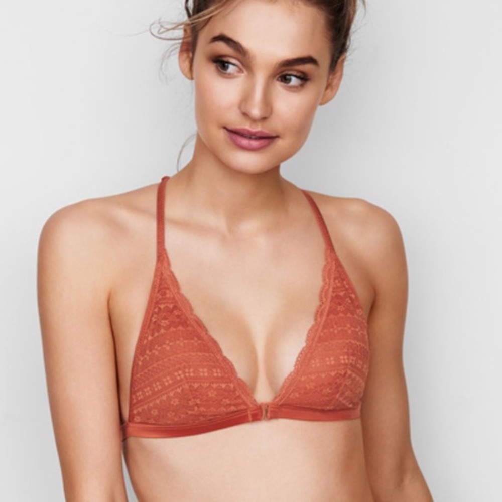 Victoria Secret Racerback lace triangle bralette M